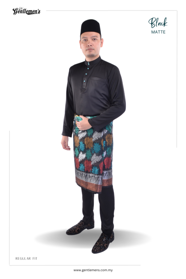 Baju Melayu - Regular Fit (Black)