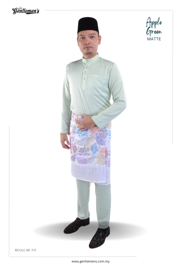 Baju Melayu - Regular Fit (Apple Green)