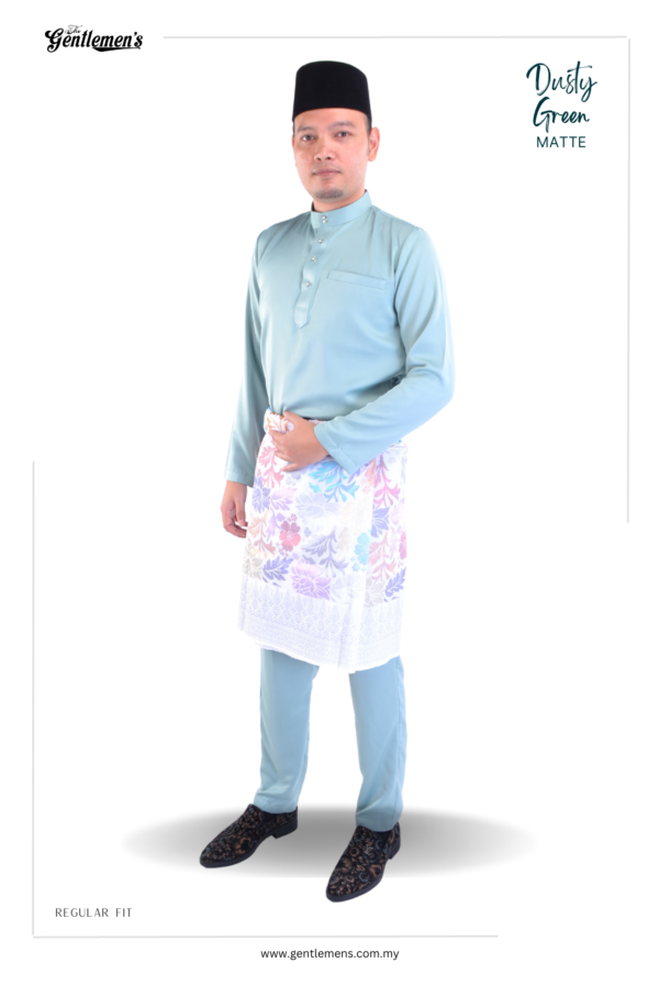 Baju Melayu - Regular Fit (Dusty Green)